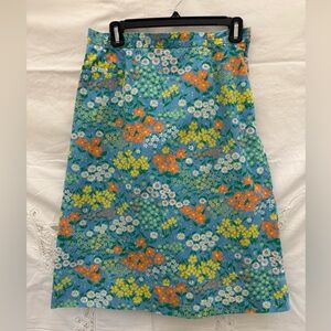 Vintage Floral Skirt Gordon of Philadelphia Sz 14